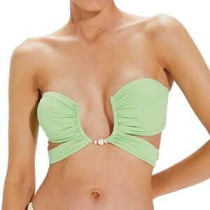 VIX - Zene Bandeau Bikini Top Lime